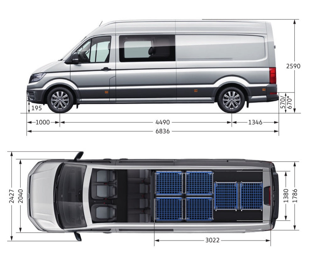 VW Crafter 6.vietīgs LED